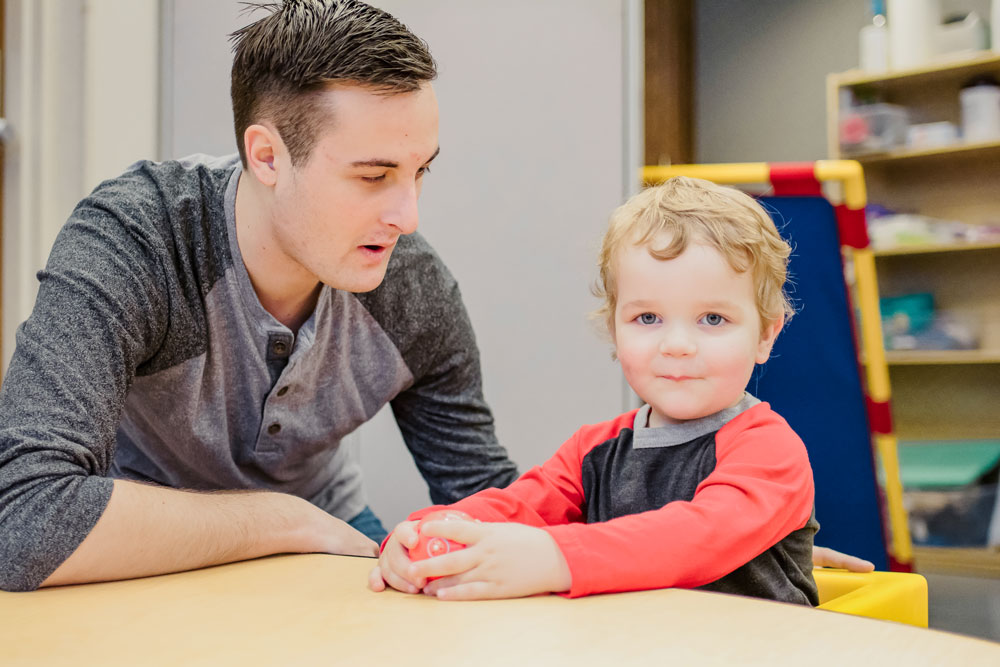 Student with preschooler