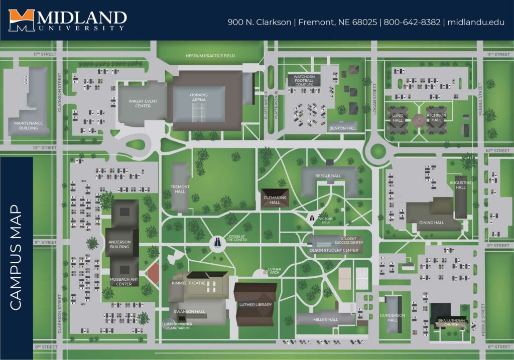 Midland University Fremont Campus Map