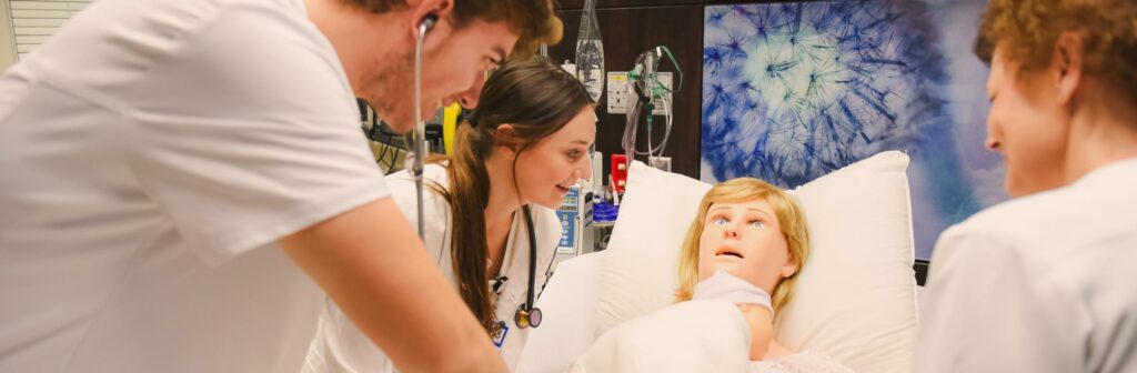 Nursing Students at Sim Lab