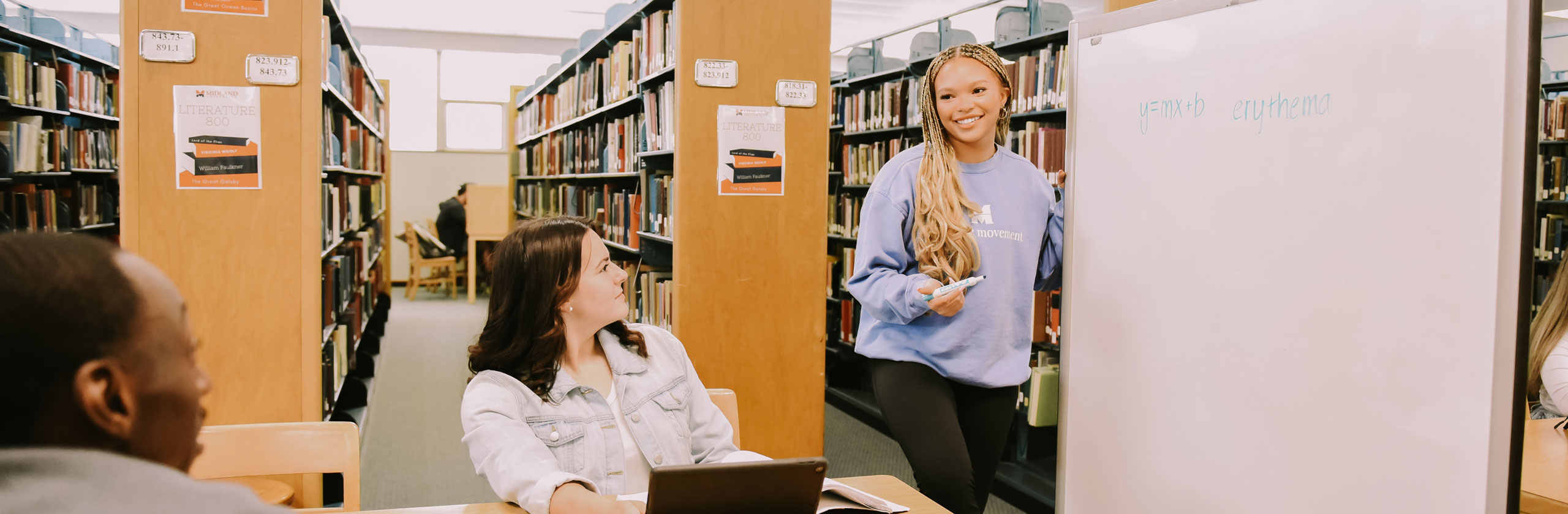 Students at Luther Library
