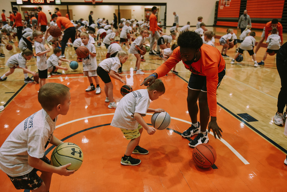 Midland University Team Jack Basketball Clinic Participants